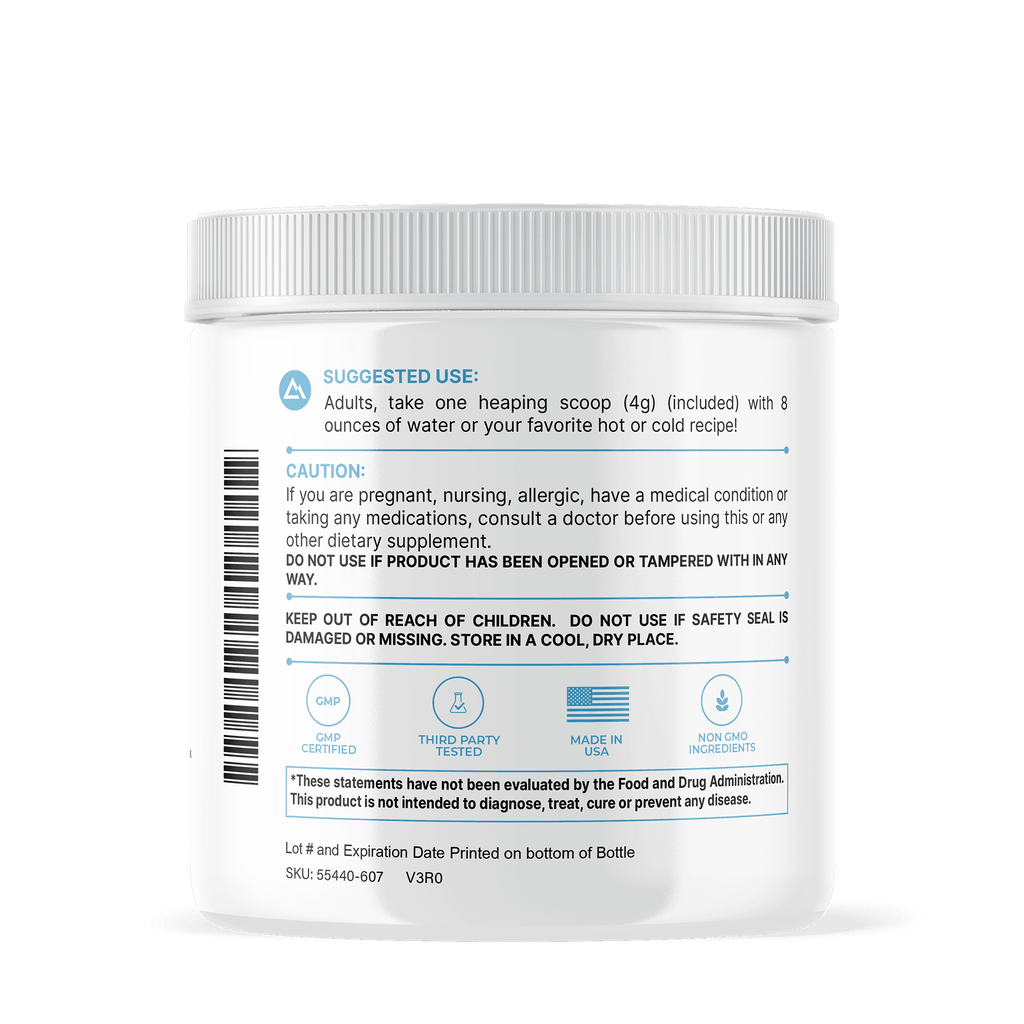 Dialed Hydration electrolyte drink mix in a white cylindrical powder tub with ribbed lid and printed supplement label.